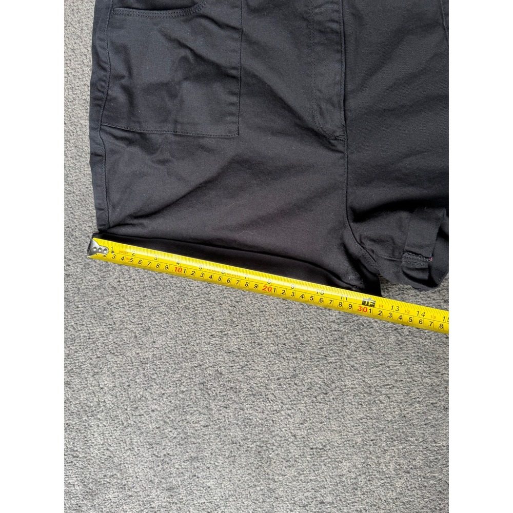 Papaya Denim Black Rolled Cuff Stretch Cotton Shorts Womens Size 18 Plus Size - Picture 7 of 9
